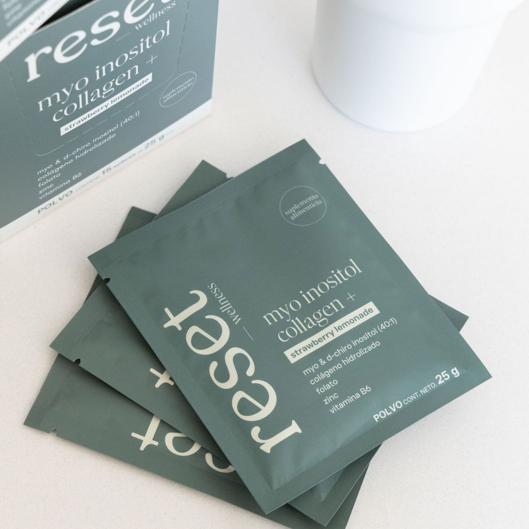 Myo inositol Collagen+ Sabor Strawberry Lemonade (Sachets)