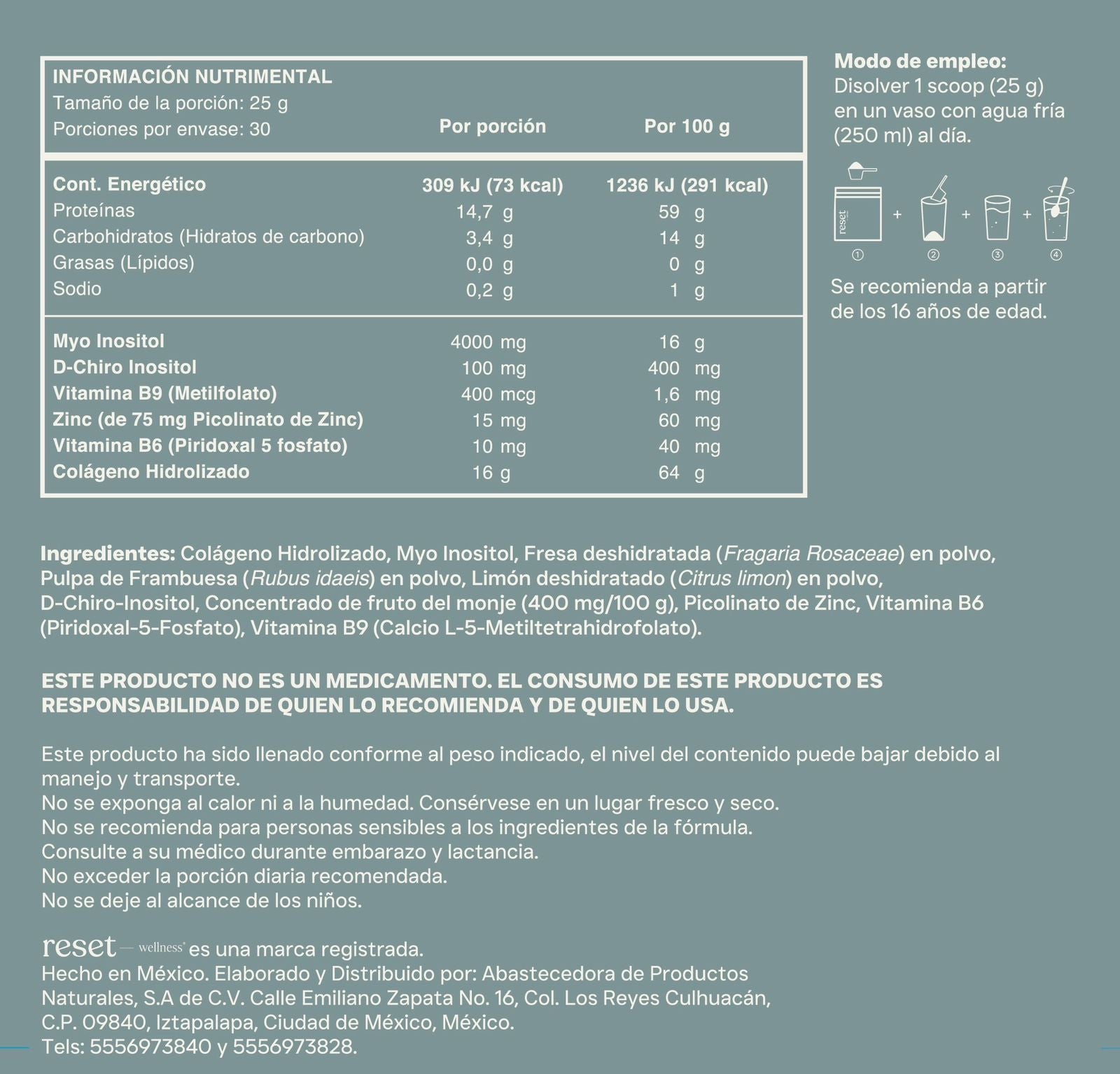 Myo inositol Collagen+ Sabor Strawberry Lemonade (Sachets)