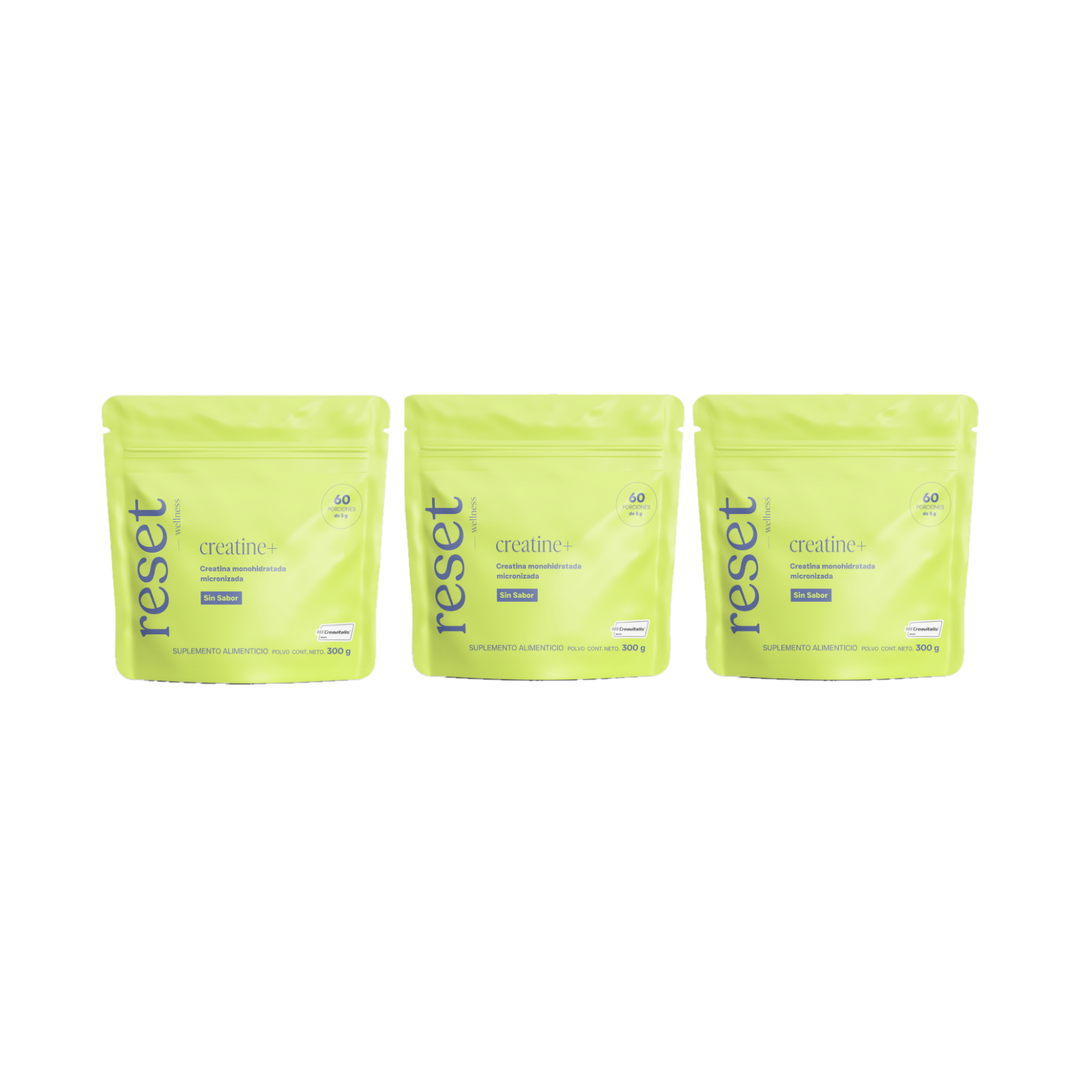 Creatine + Sin Sabor 300g x3