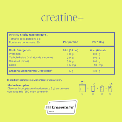 Creatine + Sin Sabor 300g