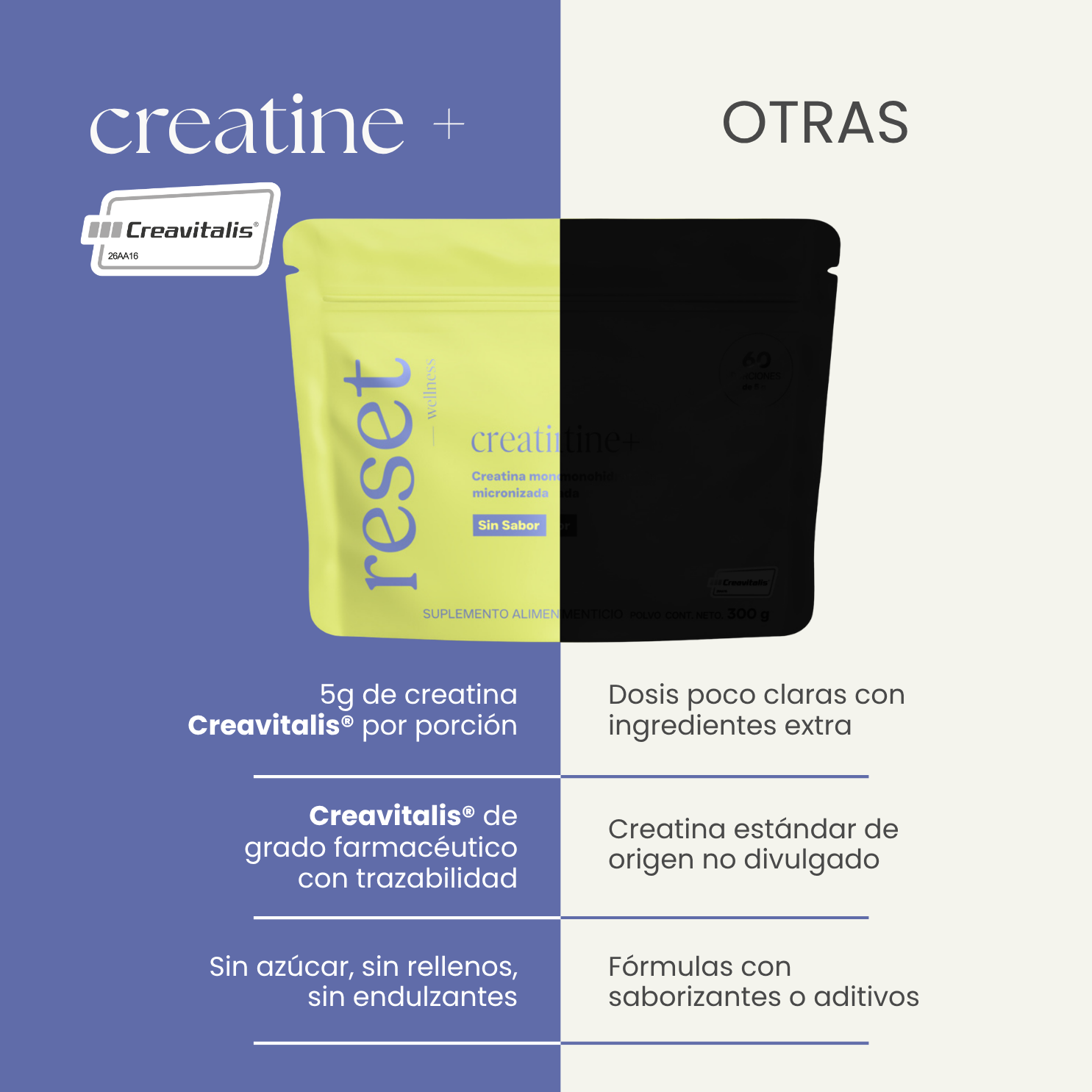 Creatine + Sin Sabor 300g