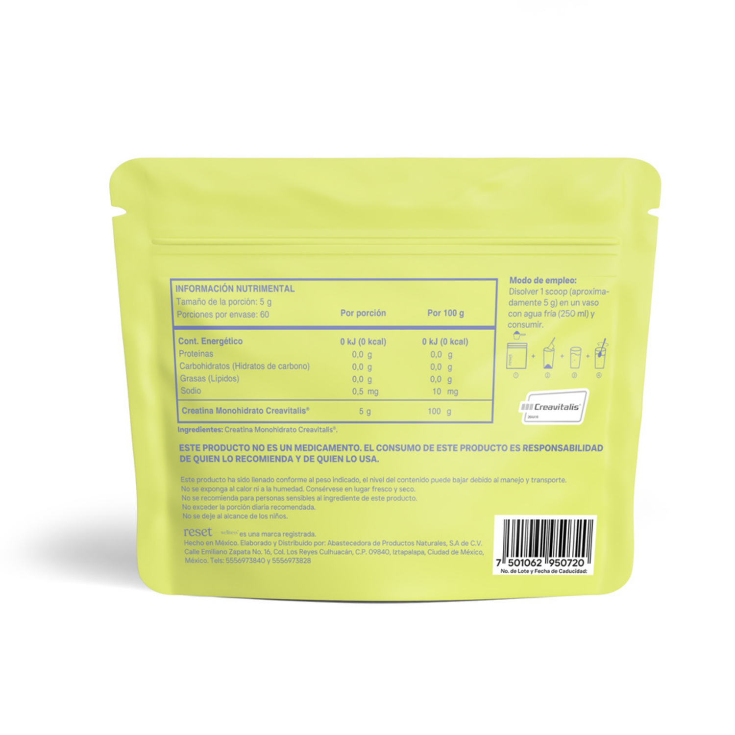 Creatine + Sin Sabor 300g
