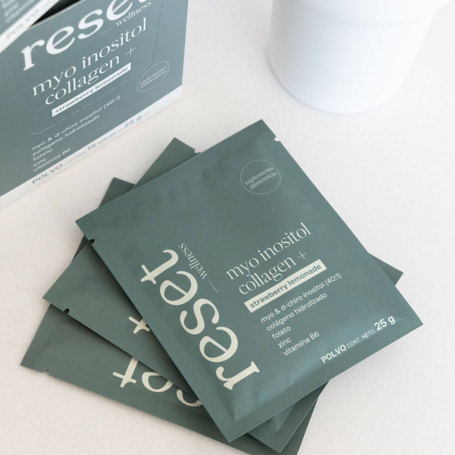 Myo inositol Collagen+ Sabor Strawberry Lemonade (Sachets)