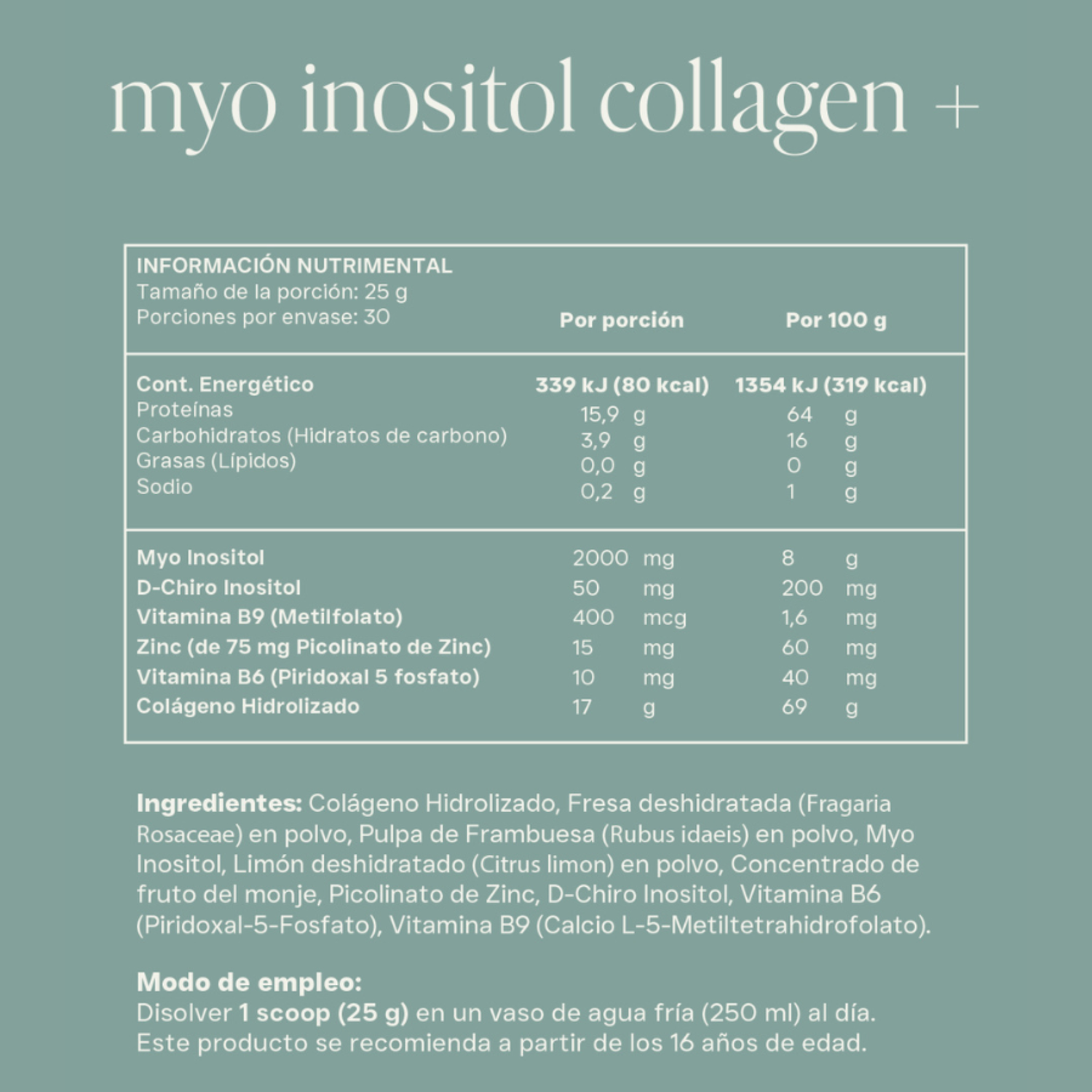 Myo inositol Collagen+ Sabor Strawberry Lemonade (Sachets)