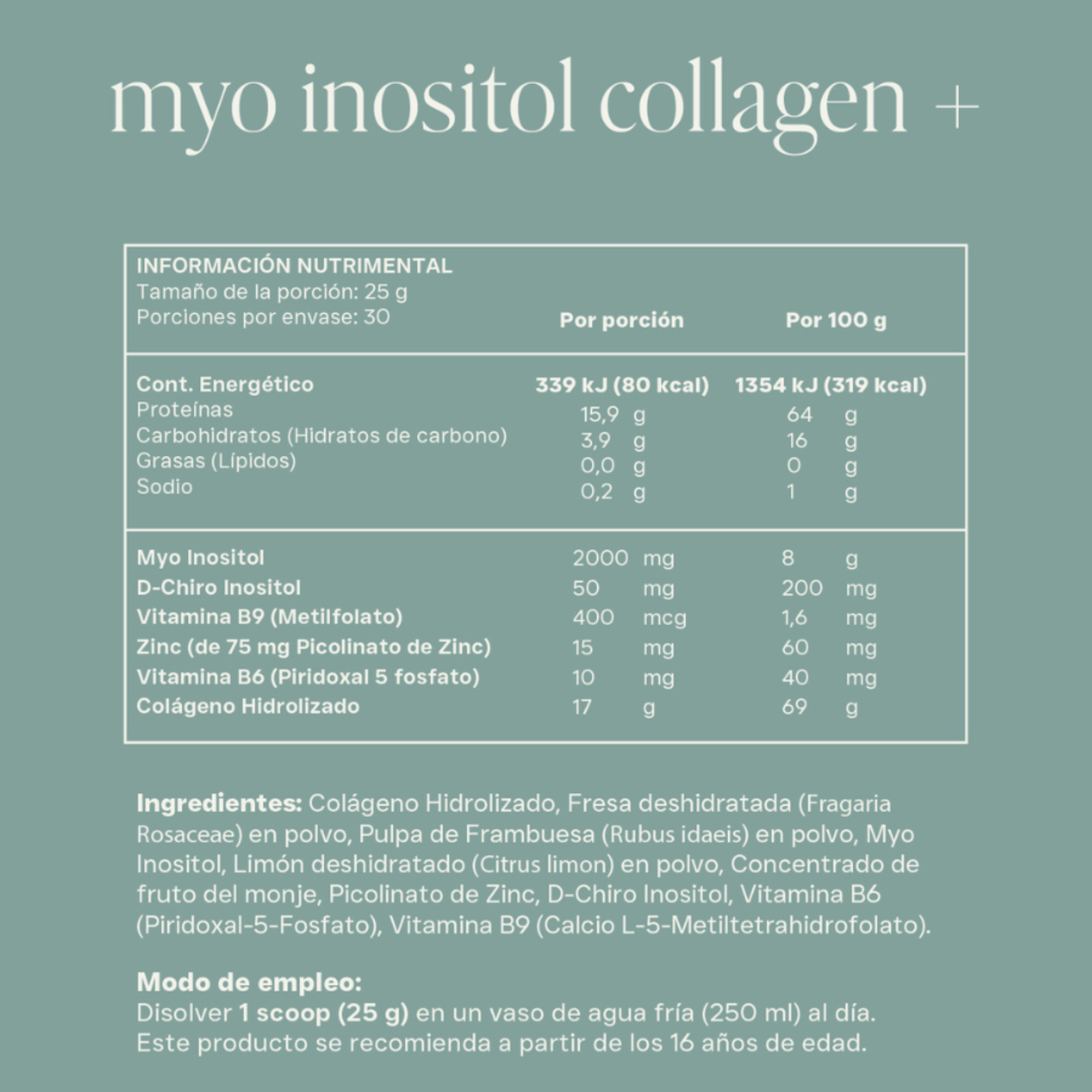 Myo inositol Collagen+ Sabor Strawberry Lemonade (Sachets)