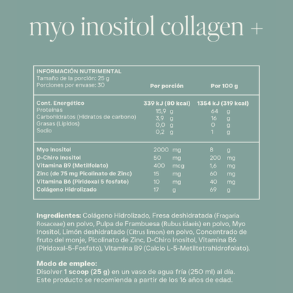 Myo inositol Collagen+ Sabor Strawberry Lemonade (Sachets)