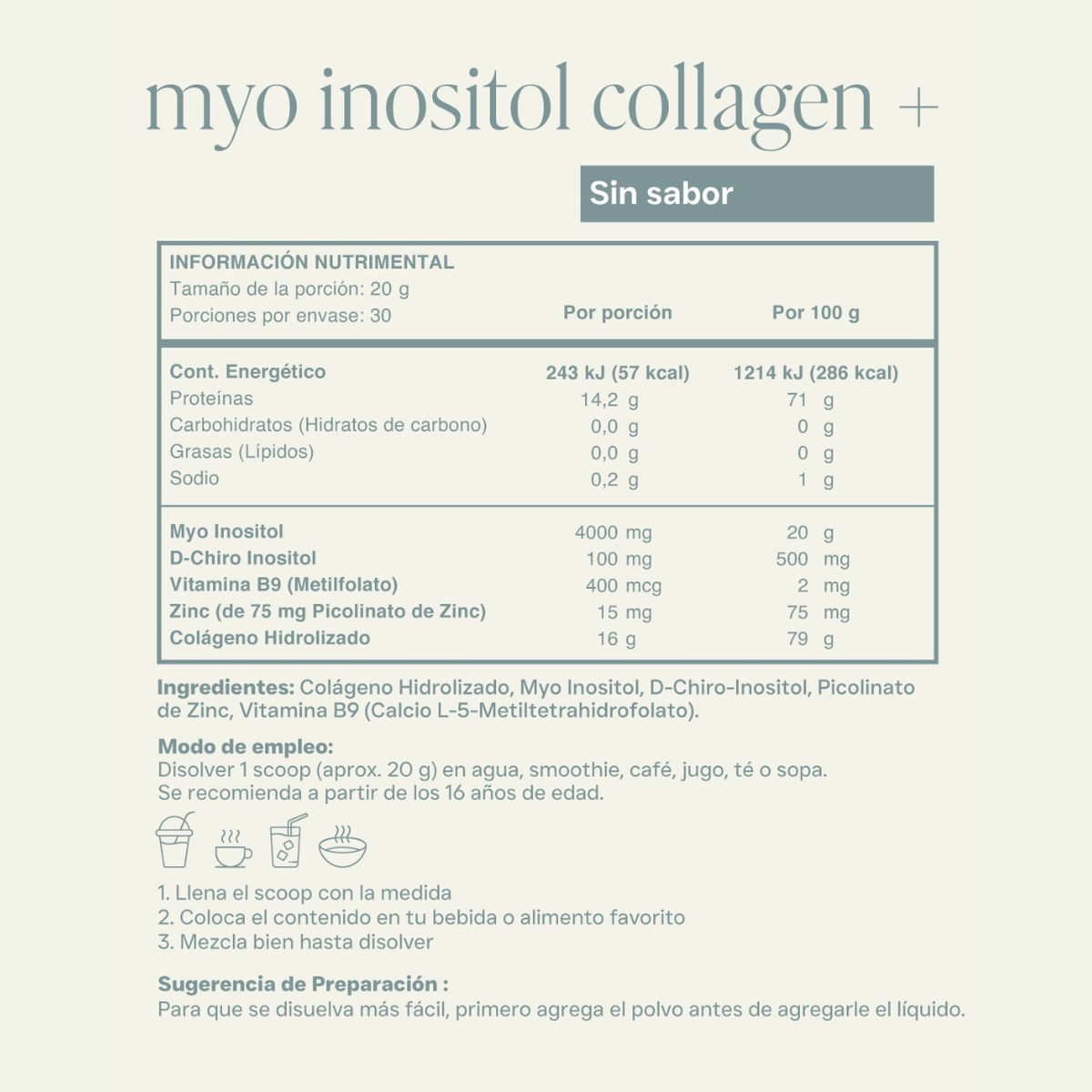 Myo Inositol Collagen +
