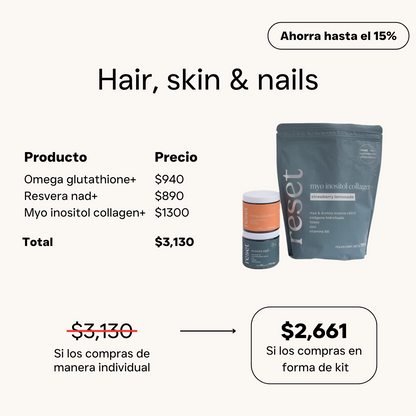 Hair, skin, &amp; nails kit