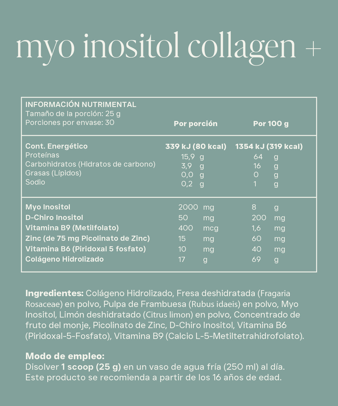 Myo inositol Collagen +