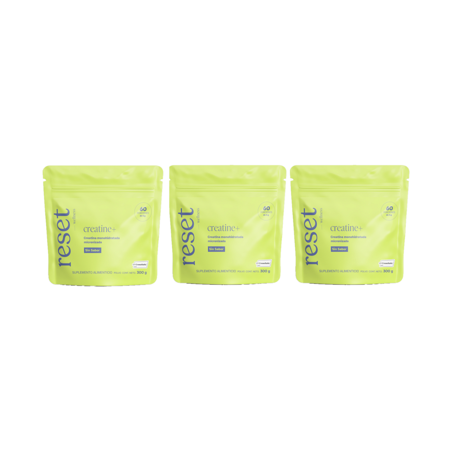 Creatine + Sin Sabor 300g x3