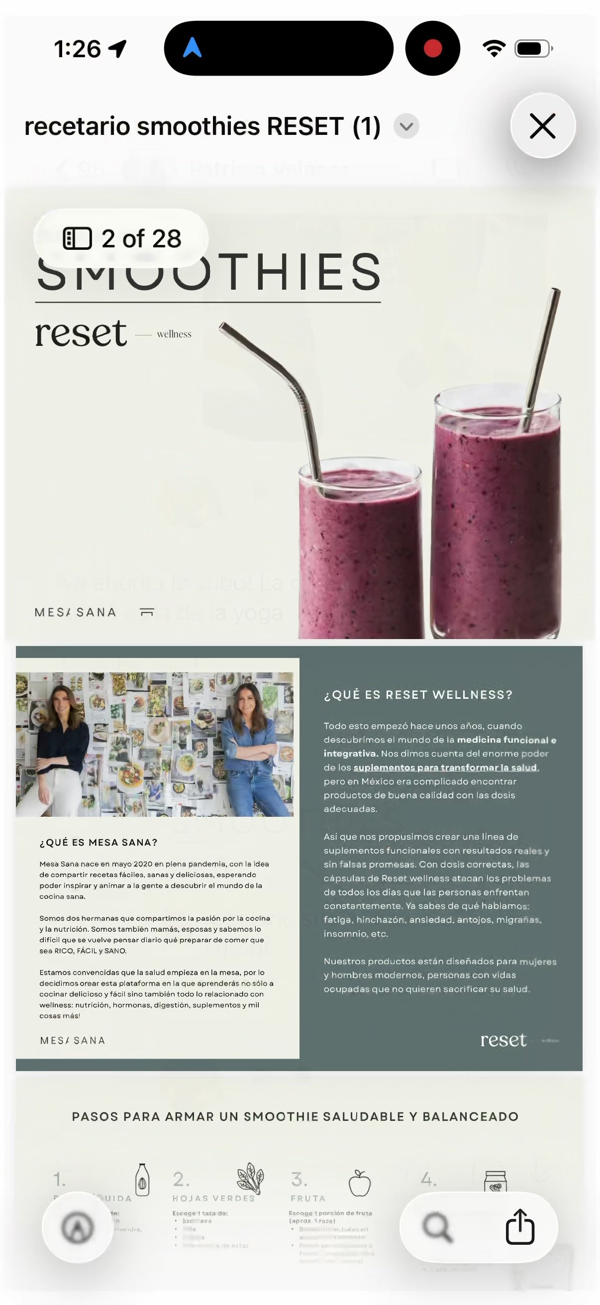 Recetario Smoothies Mesa Sana